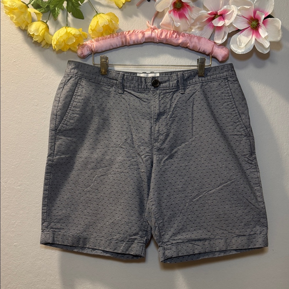 Classic Gray Men's Flat Front Shorts